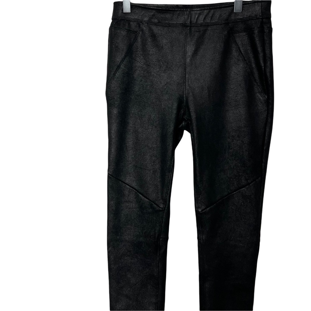 Free People “Never Let It Go” Faux Suede/Leather Leggings NWOT - Picture 6 of 10